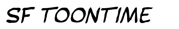 SF Toontime font preview